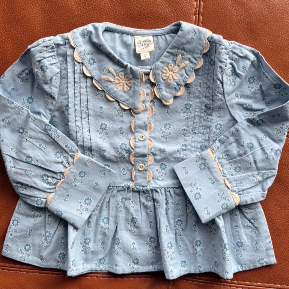 Apolina Cora Blouse in blue in 3-5Y